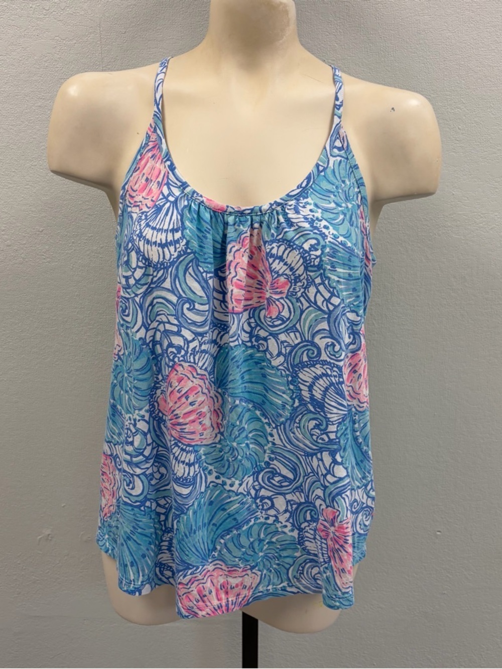Lilly Pulitzer Lacy Tank in the color “Blue Haven Raising” Size Small
